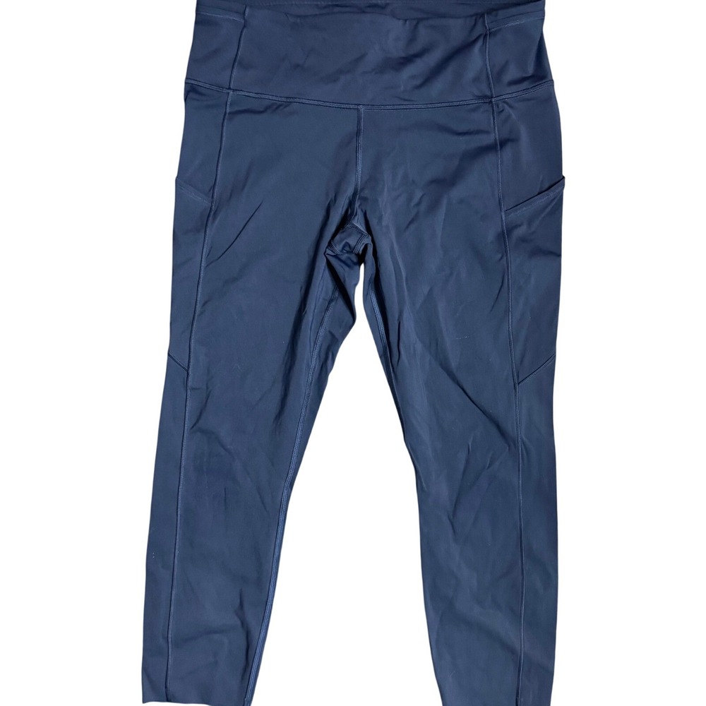 Lululemon Fast and Free High-Rise Crop 23" Leggings Navy Size 12